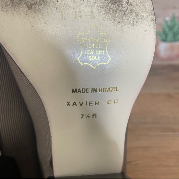 Vintage Pazzo square heel slip on ankle boots tan - Picture 9 of 11